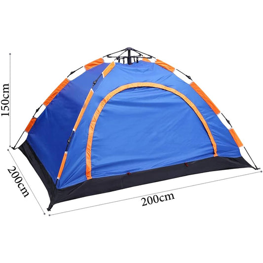 Cool Gift, 3-4 Person Polyester Waterproof Instant Pop-Up Camping Tent