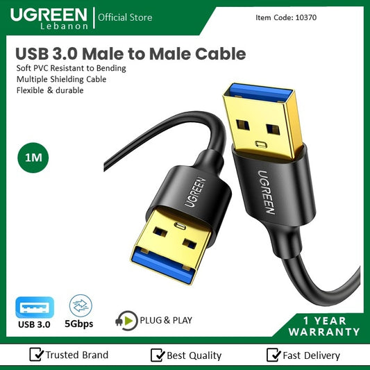 Ugreen, Usb 3.0 Male To Male Cable Ugreen Us128 - 10370