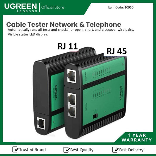 Ugreen, Cable Tester Network & Telephone Ugreen Nw167 - 10950