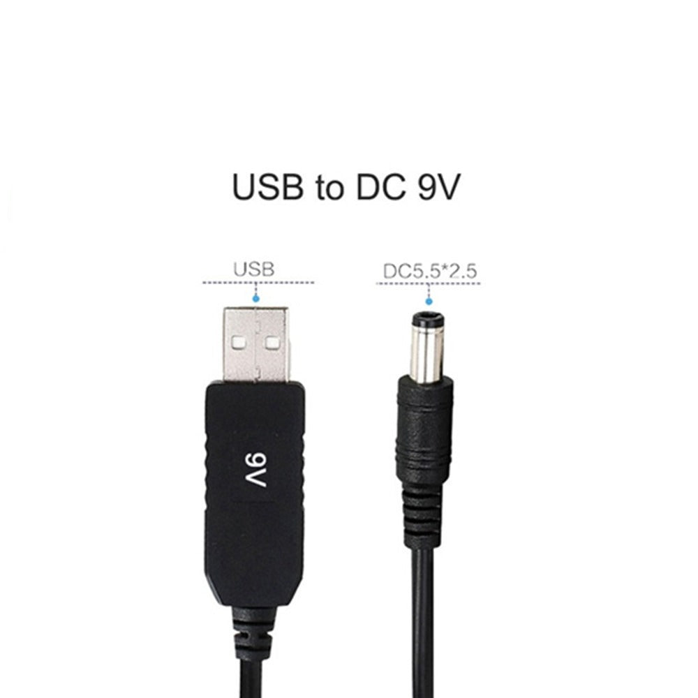 Sanyo, USB DC 5V to 9V 5.5 x 2.1 mm Male Step up Converter for WiFi Router - CB33