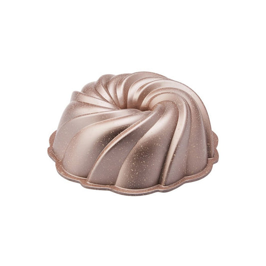 Karaca Cast Aluminium Decorative Bundt Cake Tin 24 cm, Pink, 153.03.06.7167
