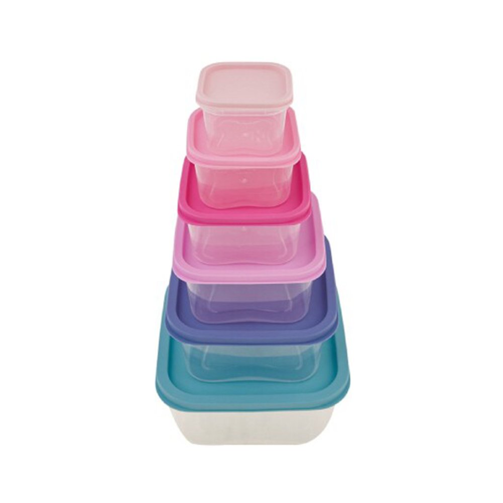 Karaca Dora Purple 6Pcs Storage Box, 153.03.06.7274