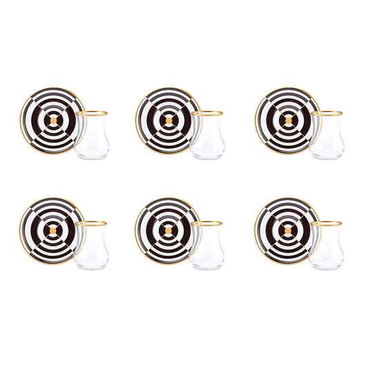 Karaca Enjoy Set of 6 Tea Cups, 153.03.06.8787