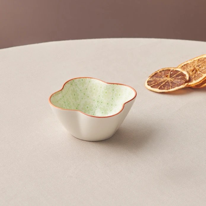 Karaca Floral Green Clover Snack Bowl 10cm, 153.03.08.2979