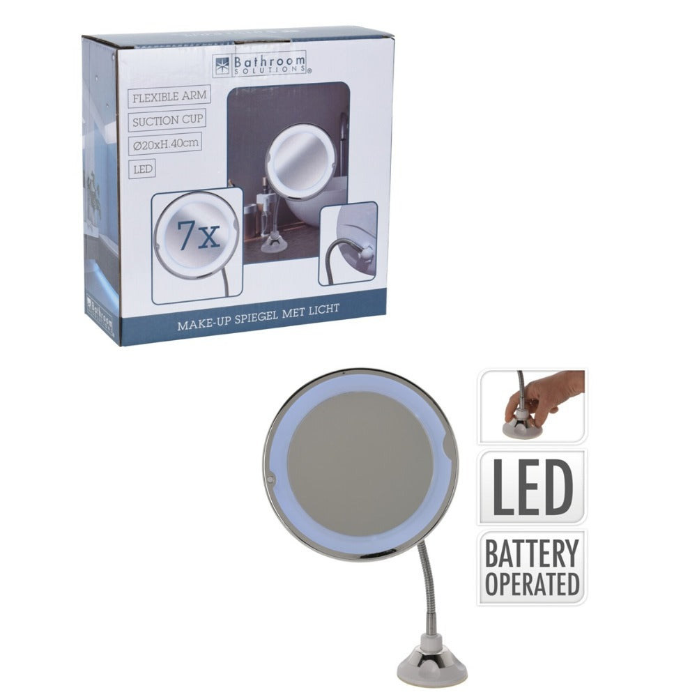 Make Up Round Mirror With Led Light 20Cm