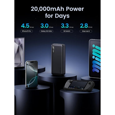 Ugreen, 22.5W Portable Charger Usb C Input&Output Pd 3.0 Fast Charging Battery Pack With Digital Display Pb312 - 25683
