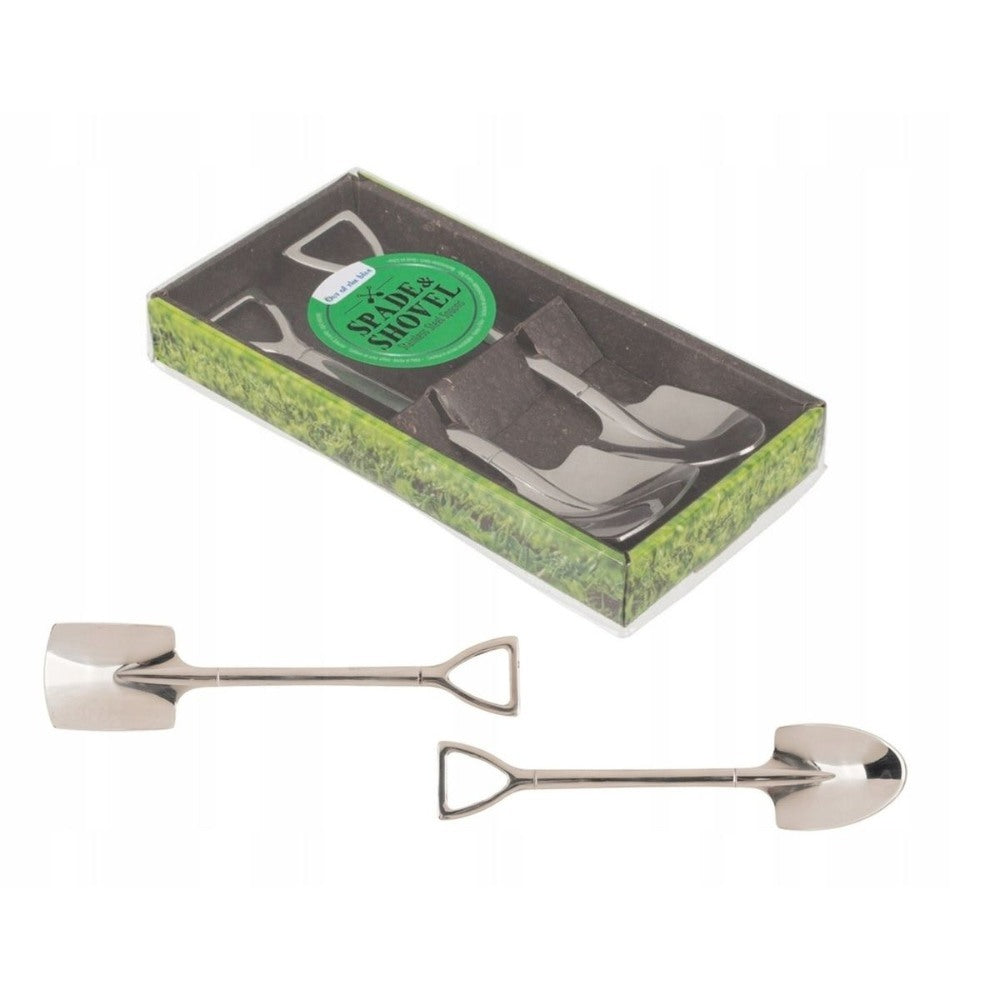 Out Of The Blue, Stainless Steel Spoon Spade And Shovel 15.5X3.5Cm Set Of 2 #79/4036 Silver