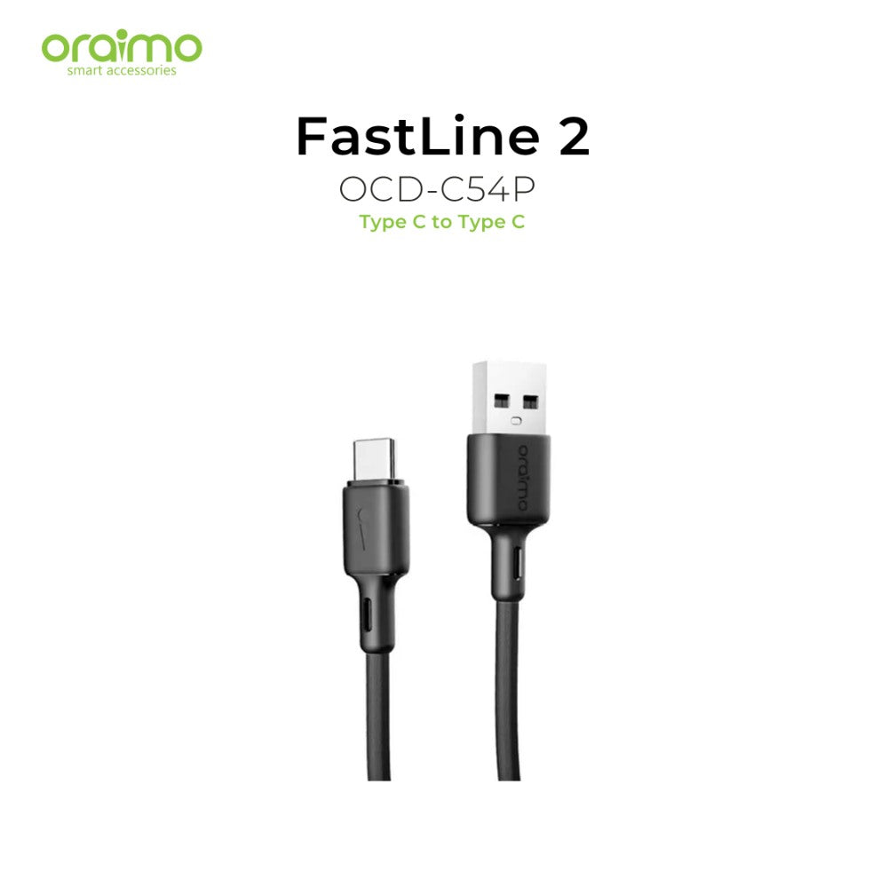 Oraimo, Data Cable Ocd-C54P 3A 1.5M Black