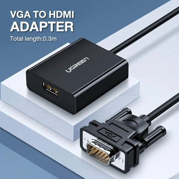 Ugreen, Vga To Hdmi Adapter Cable With 3.5Mm Audio Full Hd And Usb-C Power Port Ugreen Cm513 - 50945