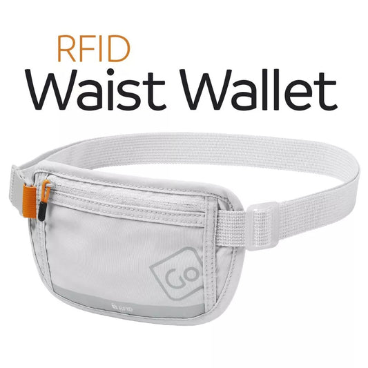 Go Travel, RFID Waist Wallet Gray