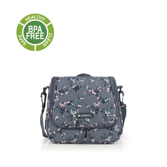 Gabol, School Thermal Lunch Bag 1 Parts Secret 25x21x13cm#238032/2026 Grey.
