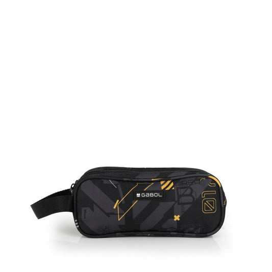 Gabol, School Pencil Case 3 Parts Byte 22x9x9cm#238611/2026 Black.