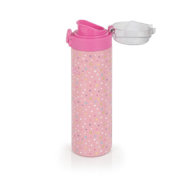 Gabol, School Stainless Steel Bottle Glam 6.5x22.5x6.5cm 600ML#237652/2026 Pink.