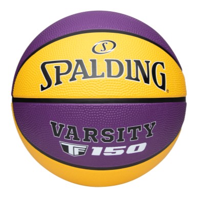 Spalding, Tf-150 Varsity Purple/Yellow Outdoor Basketball - Size 5