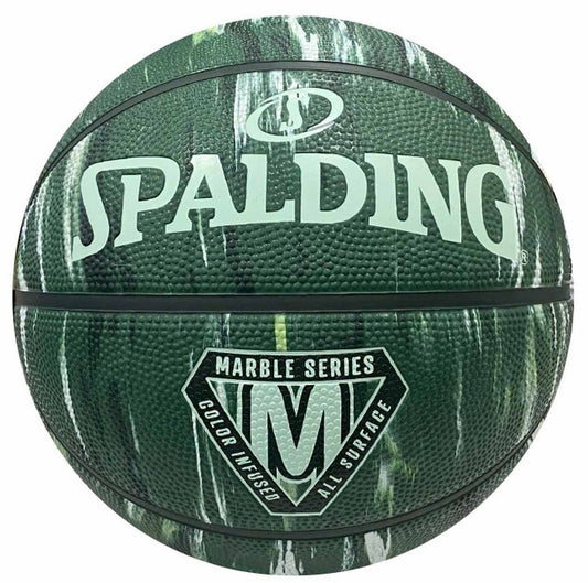 Spalding, Marble Teal/Sage/Mint Outdoor Basketball - Size 5