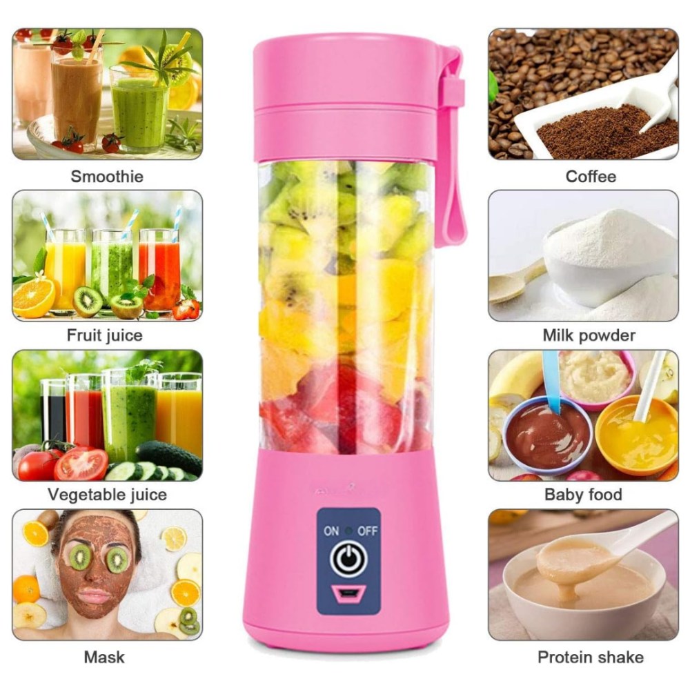 Portable And Rechargeable Battery Juice Blender