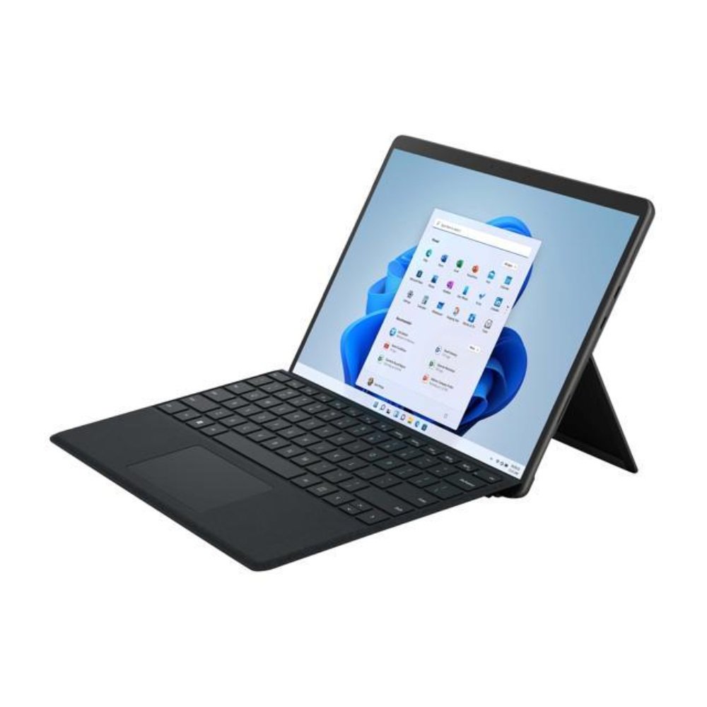Microsoft, Surface Pro 8 Graphite, 13-Inch, Intel Core I5-1185G7, 8GB DDR4, 256GB SSD, W11H With Keyboard + Pen, 8PQ-00017