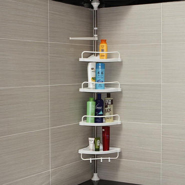 Cool Gift, 4 Tier Telescopic Bathroom Organiser Corner Shower