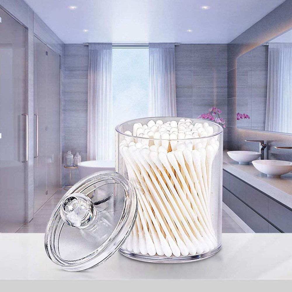 Cool Gift, Acrylic Cosmetic Organizer, Cotton Buds Round #2196