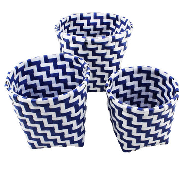 Sanitary, Organizing Bathroom Round Baskets Set of 3 Pcs, Available in Different Colors