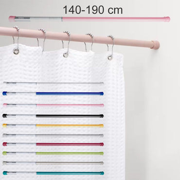 Sanitary, Shower Curtain Colored Rods 140-190 cm, Available in Different Colors