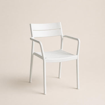 Outdoor Chair - White Polypropylene (PP), 9620