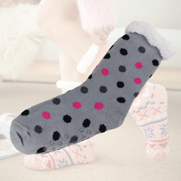 Cool Gift, Women Slipper Socks Winter Warm Fleece, Available in Different Colors