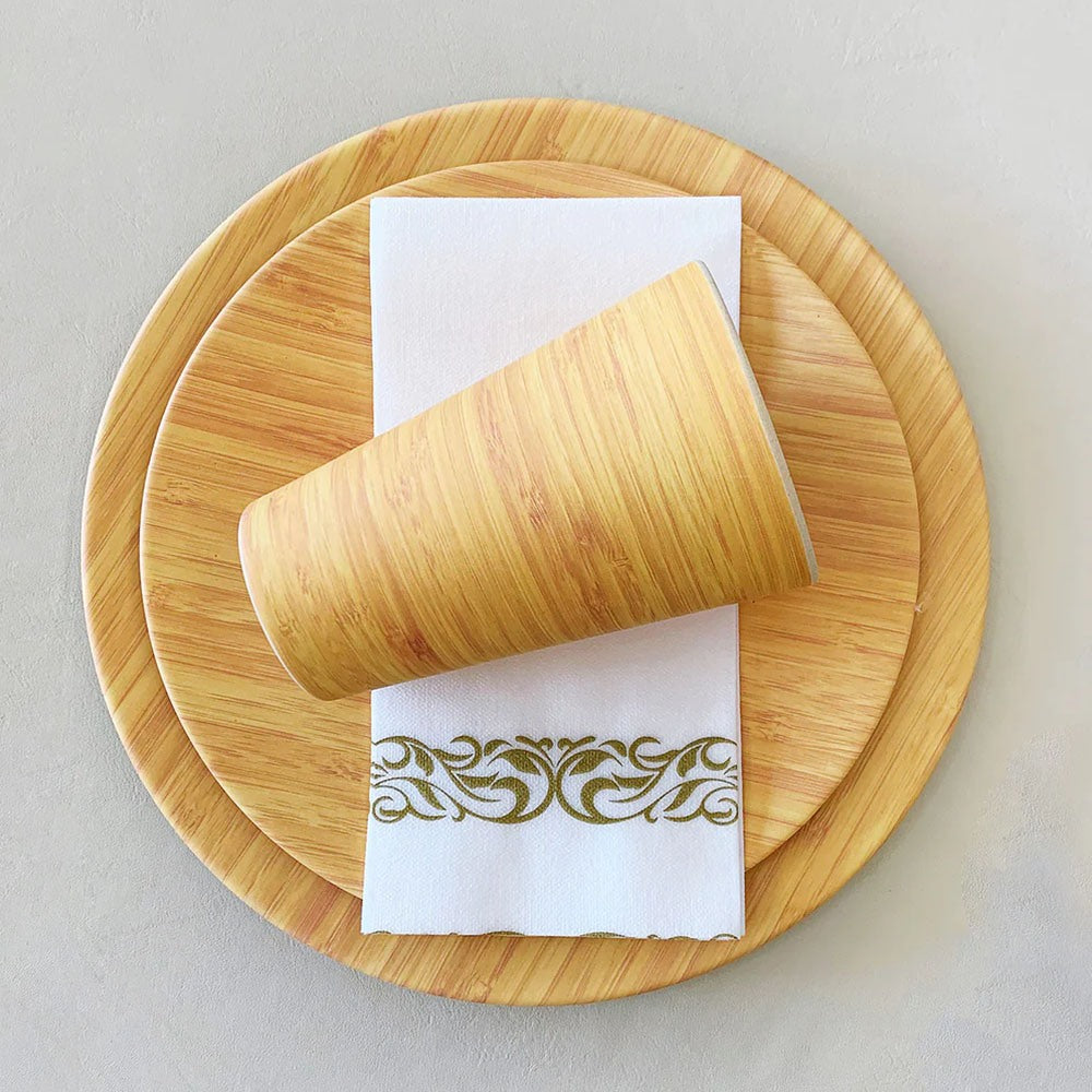 Cool Gift, Cup Wooden Melamine Dinnerware