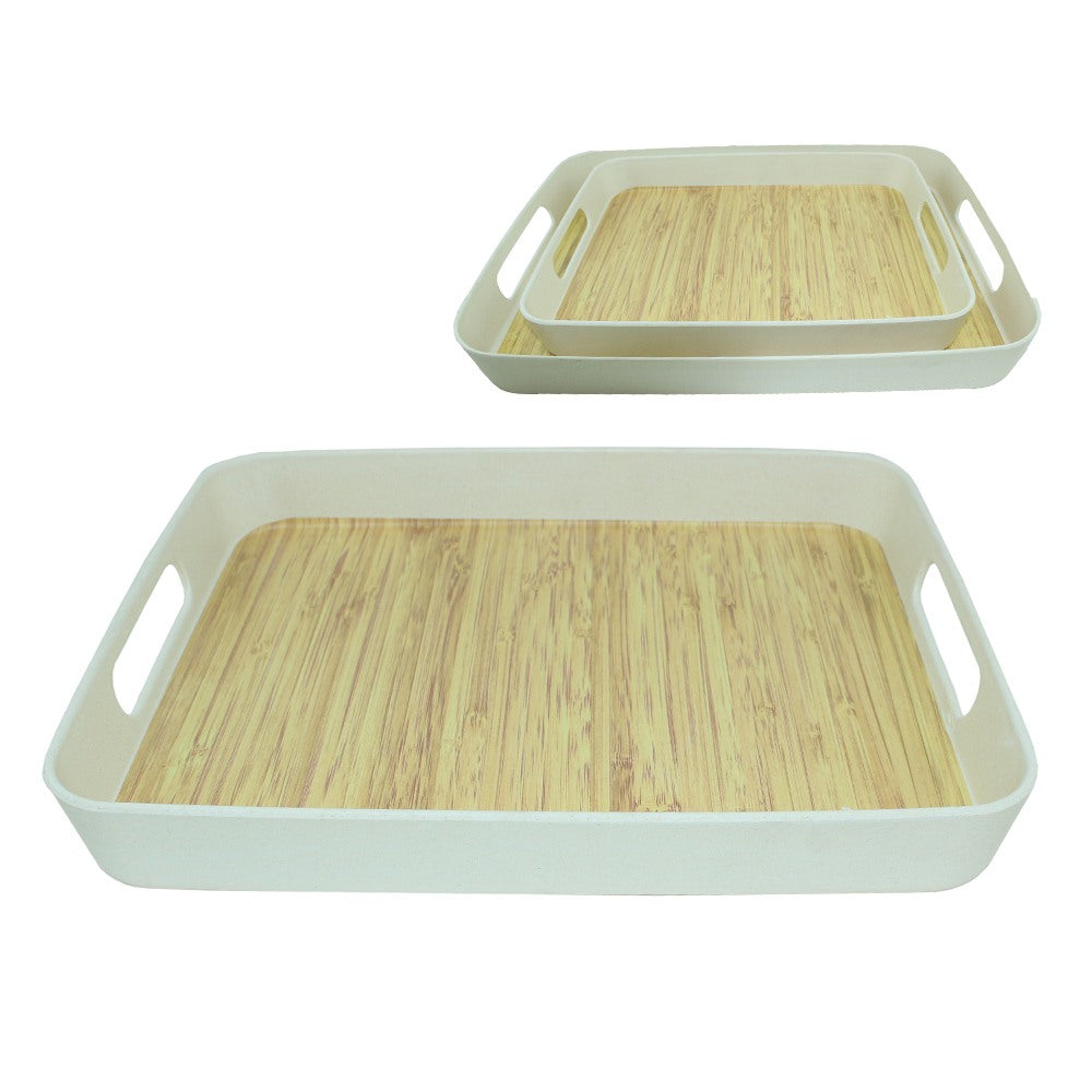 Cool Gift, Tray Wooden Melamine Dinnerware, Available in Different Sizes