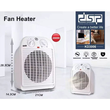 DSP, KD3006, Fan Heater 1800-2000 W