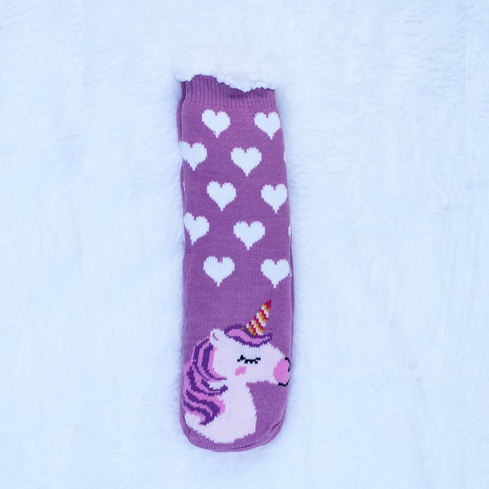 Cool Gift, Kids Sherpa Winter Fleece Lining Socks, Available in Different Models