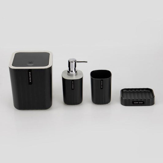 Sanitary, 4 Pcs Bathroom Accessory Set, Available in Different Colors