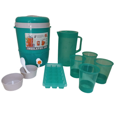 Cool Gift, Thermo Bottle Barrel Beverage Dispenser Set, Available in Different Colors