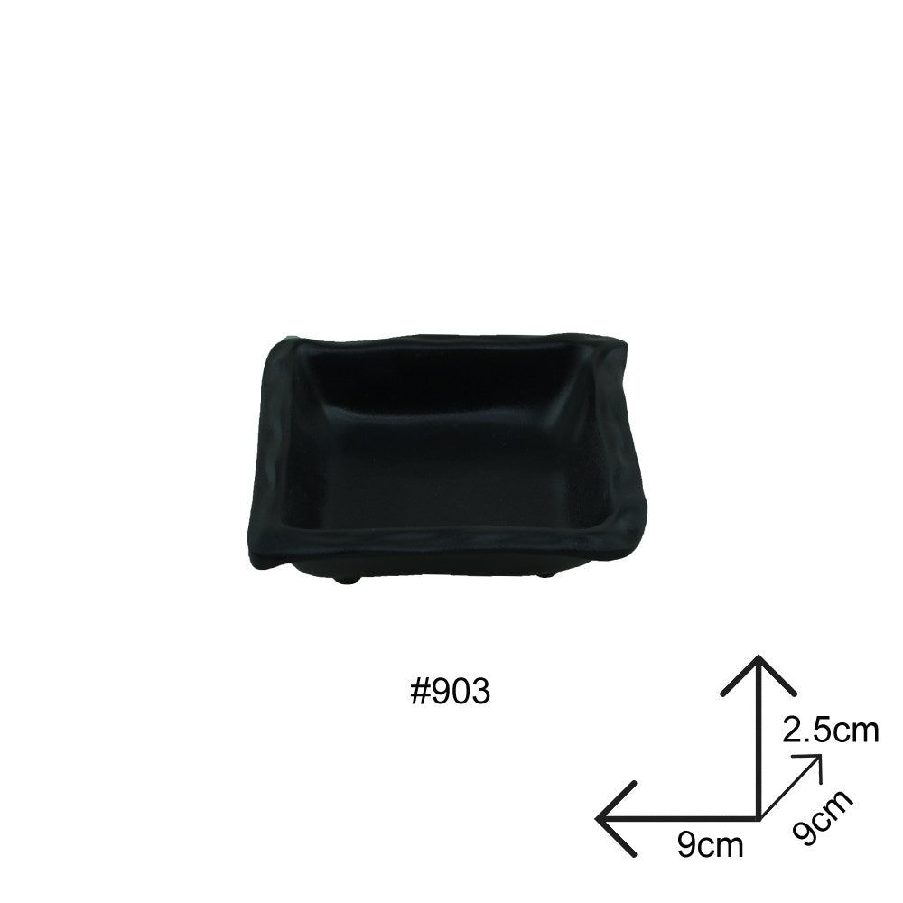Cool Gift, Sauce Dip Bowl Black Melamine Dinnerware