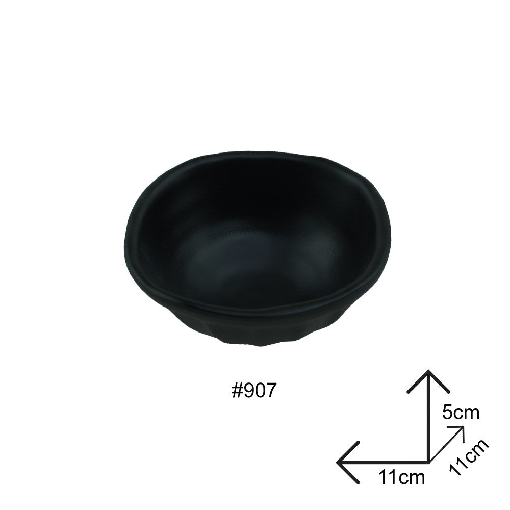 Cool Gift, Sauce Dip Bowl Black Melamine Dinnerware