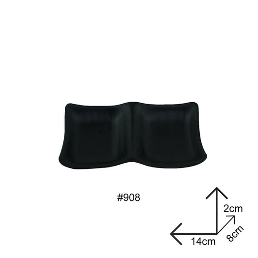 Cool Gift, Sauce Dip Plate Black Melamine Dinnerware