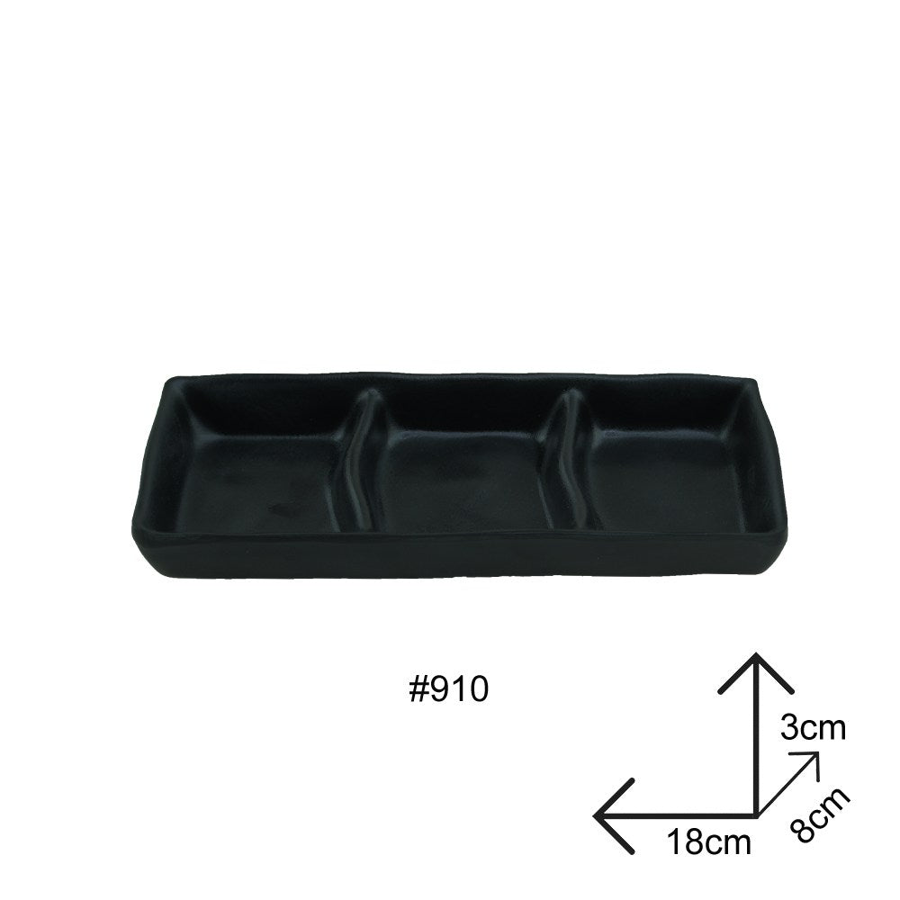 Cool Gift, Sauce Dip Plate Black Melamine Dinnerware
