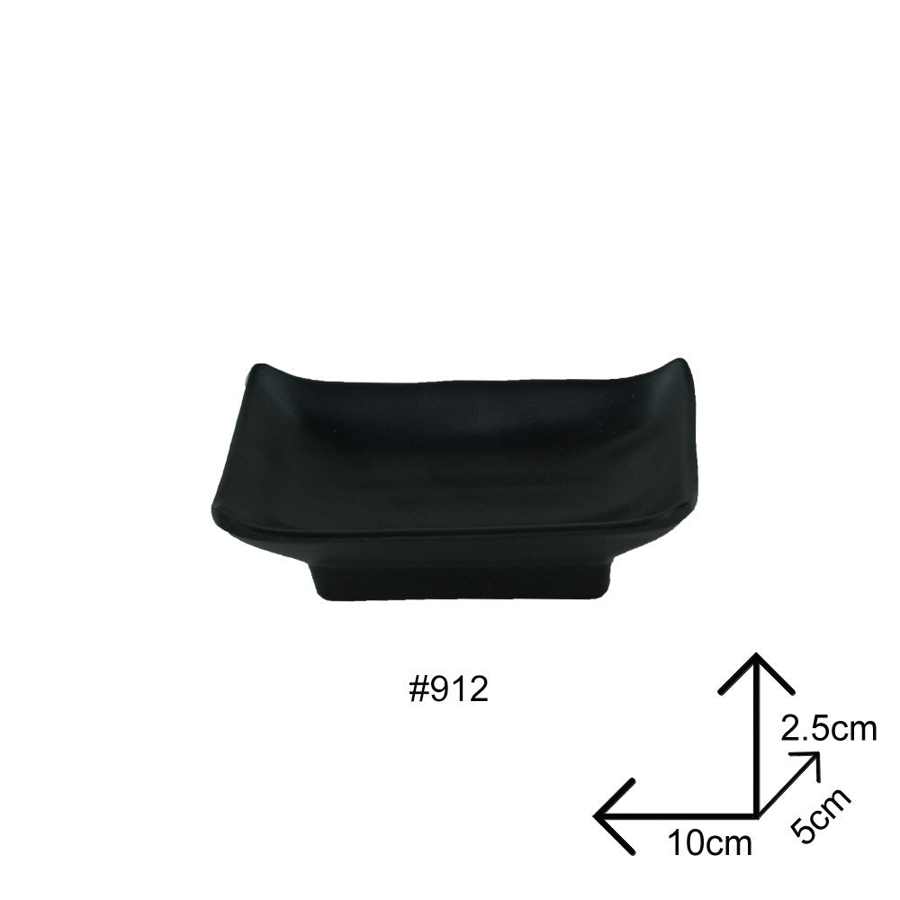 Cool Gift, Sauce Dip Bowl Black Melamine Dinnerware