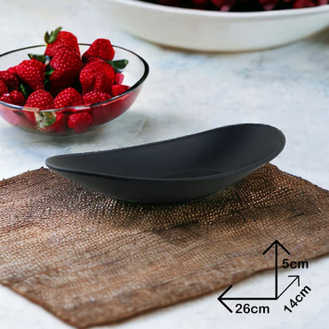 Cool Gift, Serve Plate Black Melamine Dinnerware