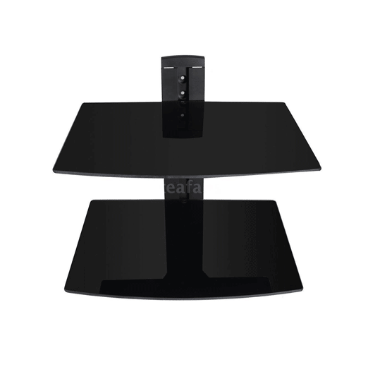 Conqueror, Wall-Mounted 2 Shelves for DVD player / AV component / cable box / TV accessories / projector - H142