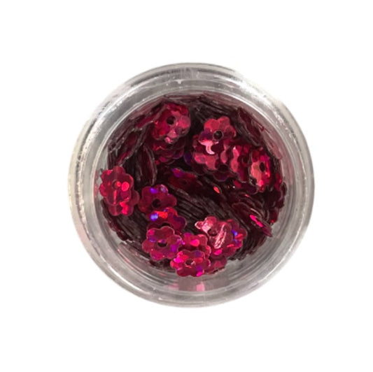 Nascita, Sparkle Flower Nail Art Decoration Pink