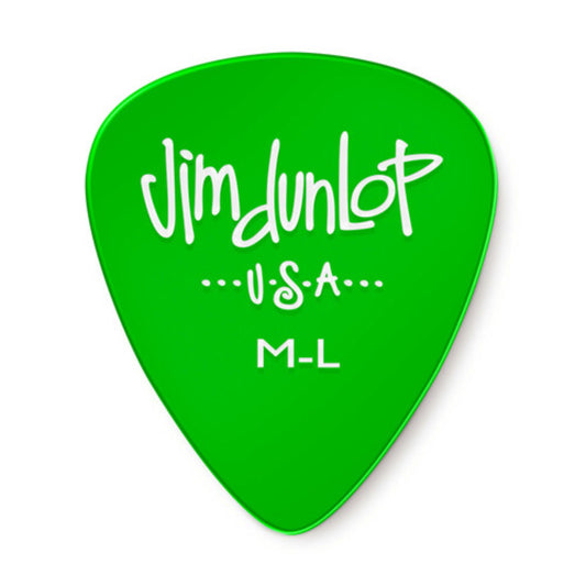 Jim Dunlop, USA (M-L) Pick Gels, Green, ABD-4860JAR-GR