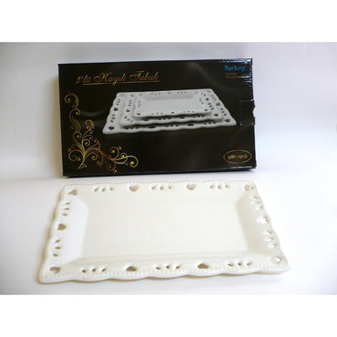 Arow, Rectangular Plate Embossed 29Cm
