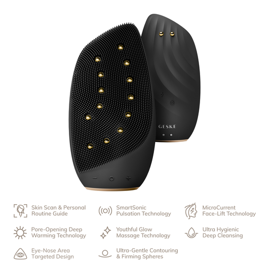 Geske, Sonic Thermo Facial Brush & Face-Lifter | 8 in 1, Available in Different Colors