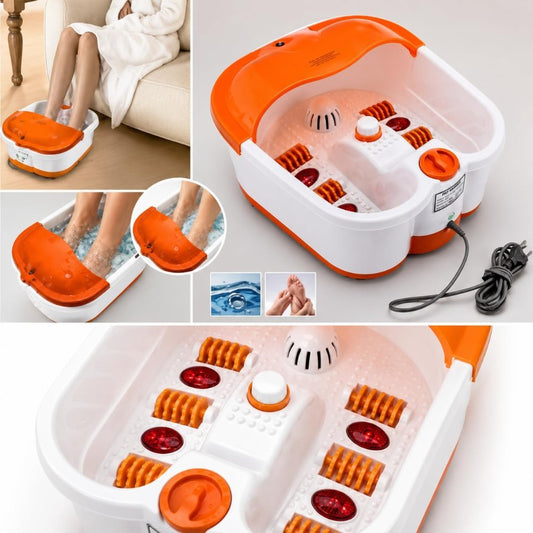 La Perla Tech, Electric Foot Bath Massager with Water Heating Technology, , Temperature & Speed Control for Foot Care
