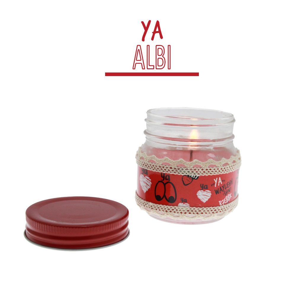 Smile Yalla, Valentine's Day, Candle In A Jar, Ya 3youneh