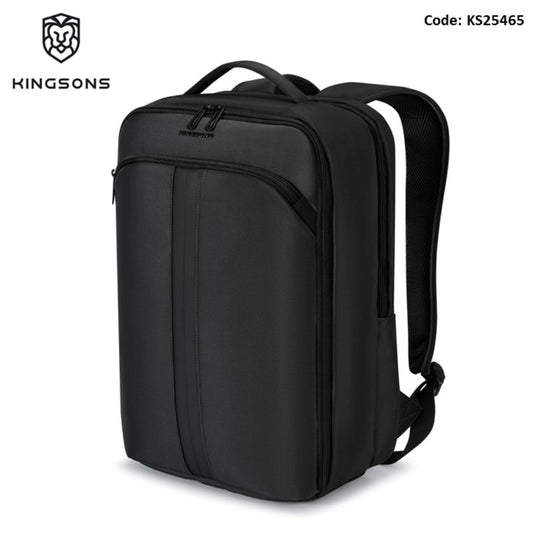 KINGSONS KS25465 15.6' Premium Waterproof Laptop Backpack, Multi-Compartment Ergonomic Travel Bag, Business design