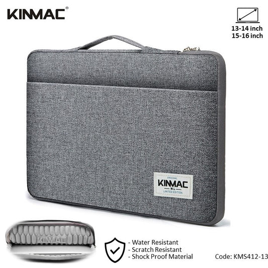 KKinmac, Vertical Design Sleeve Kms412 Gray Nylon, Full Protection & Water-Resistant, Available in Different Sizes