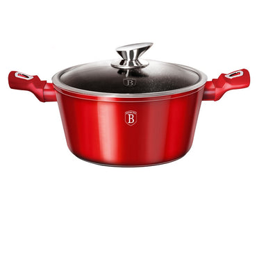 Berlinger Haus, Casserole With Lid 20 Cm,Burgundy Metallic Line