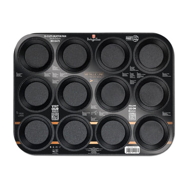 Berlinger Haus, 12 Pcs Muffin Pan, Rose Gold
